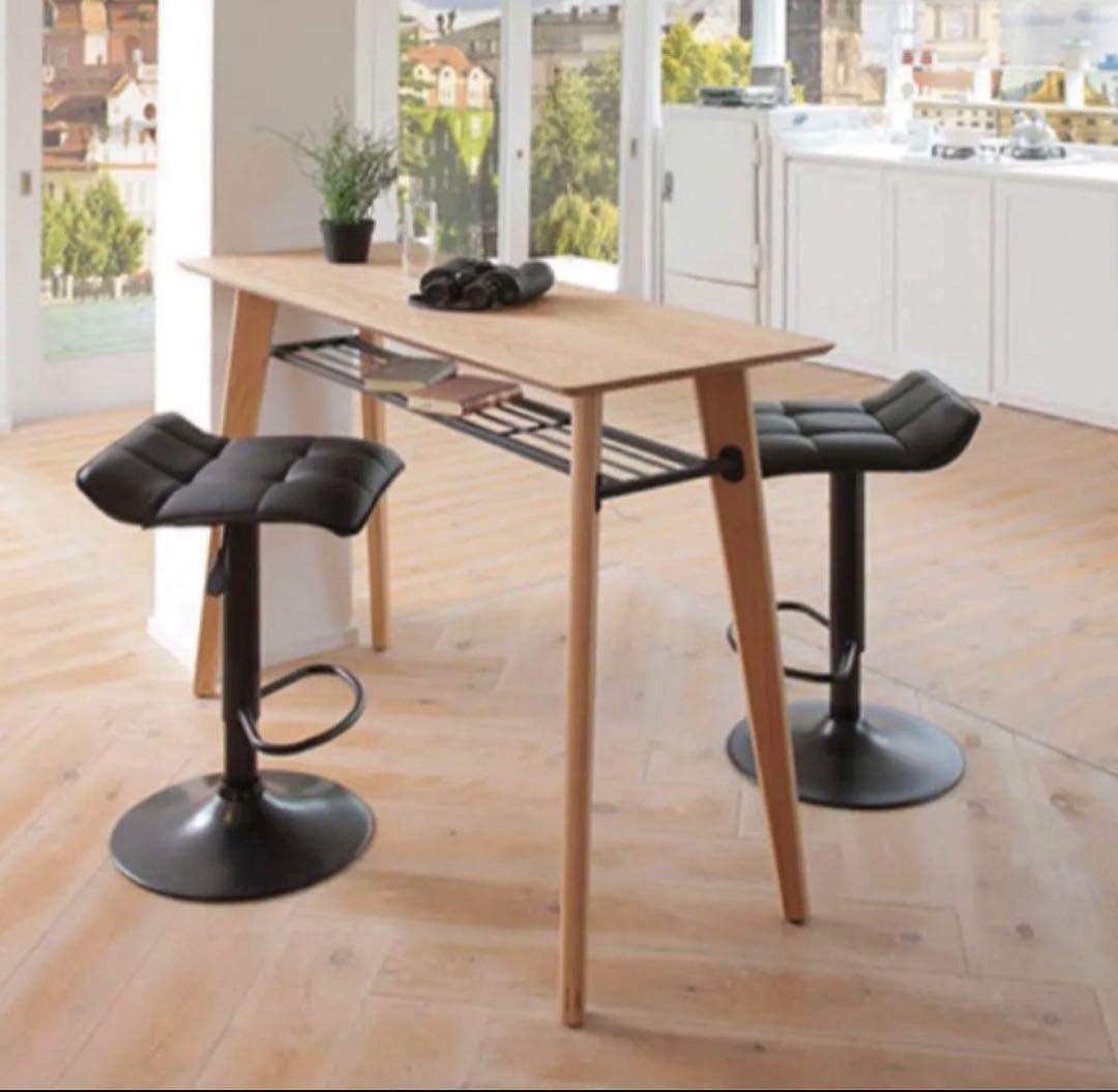 【値下げしました】木製カウンターテーブル シンプルデザイン