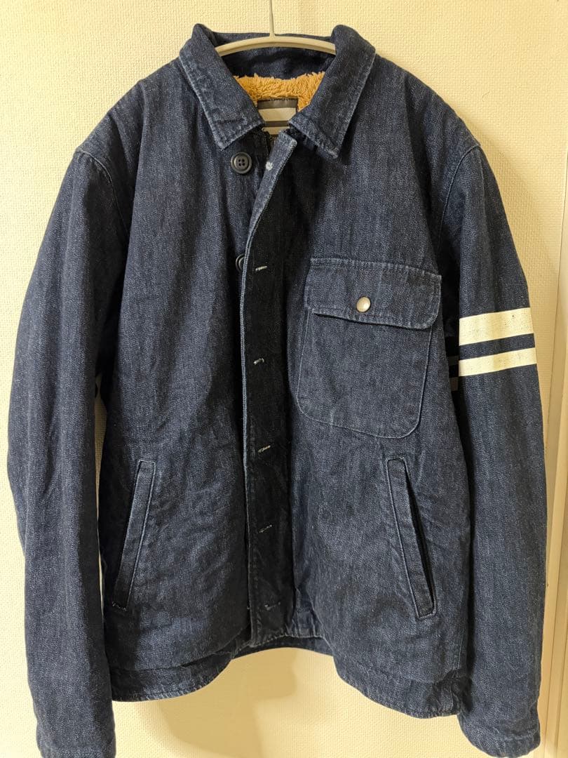 桃太郎ジーンズ ボアジャケット