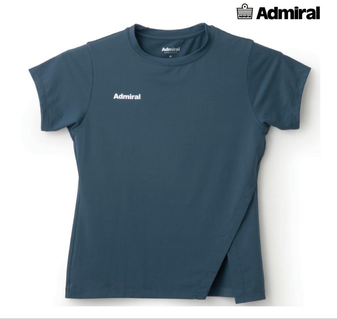 新作 新品 タグ付き Admiralテニスウエア Tシャツ 紺 M