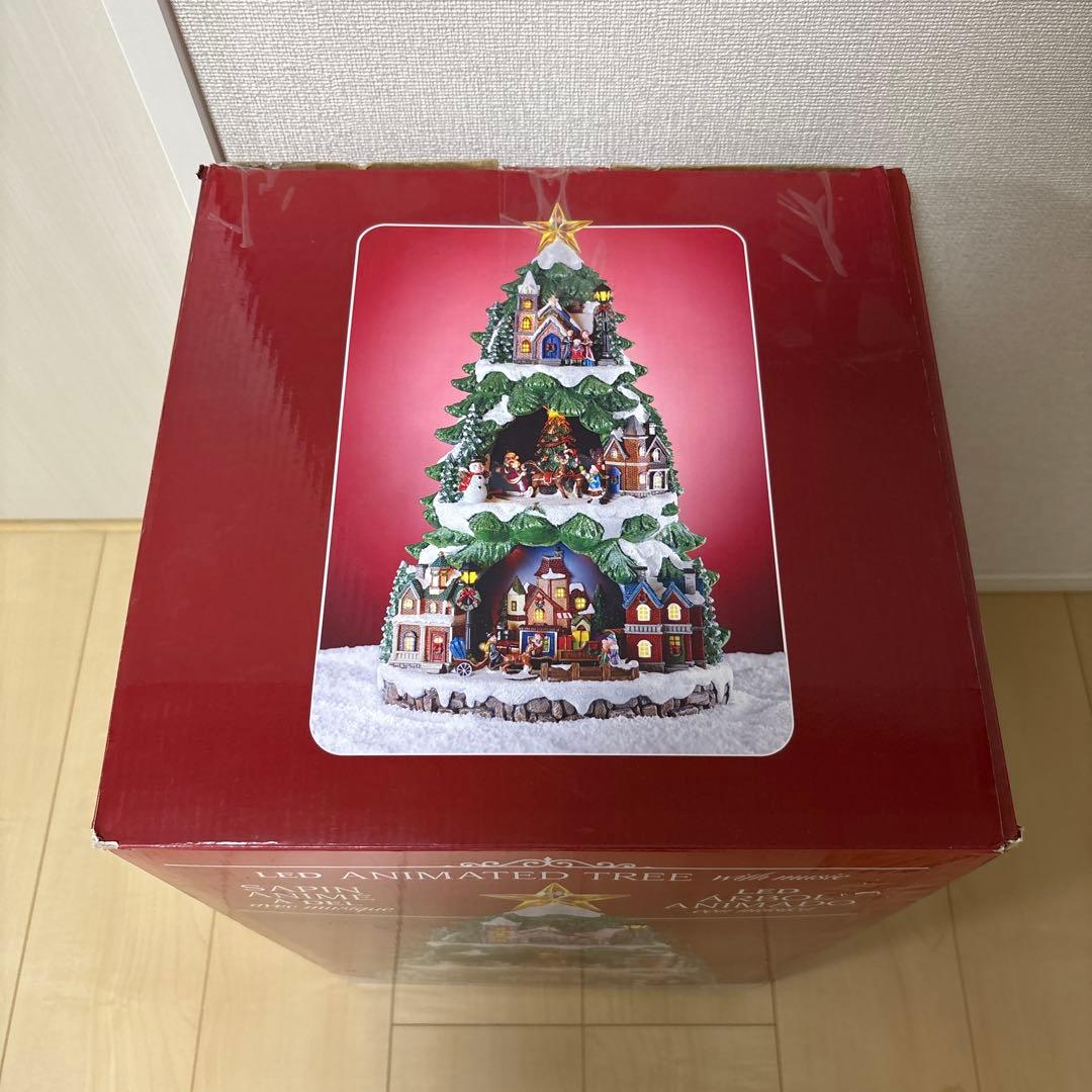 LED Animated Tree クリスマスツリー ジオラマ 音楽 ライト