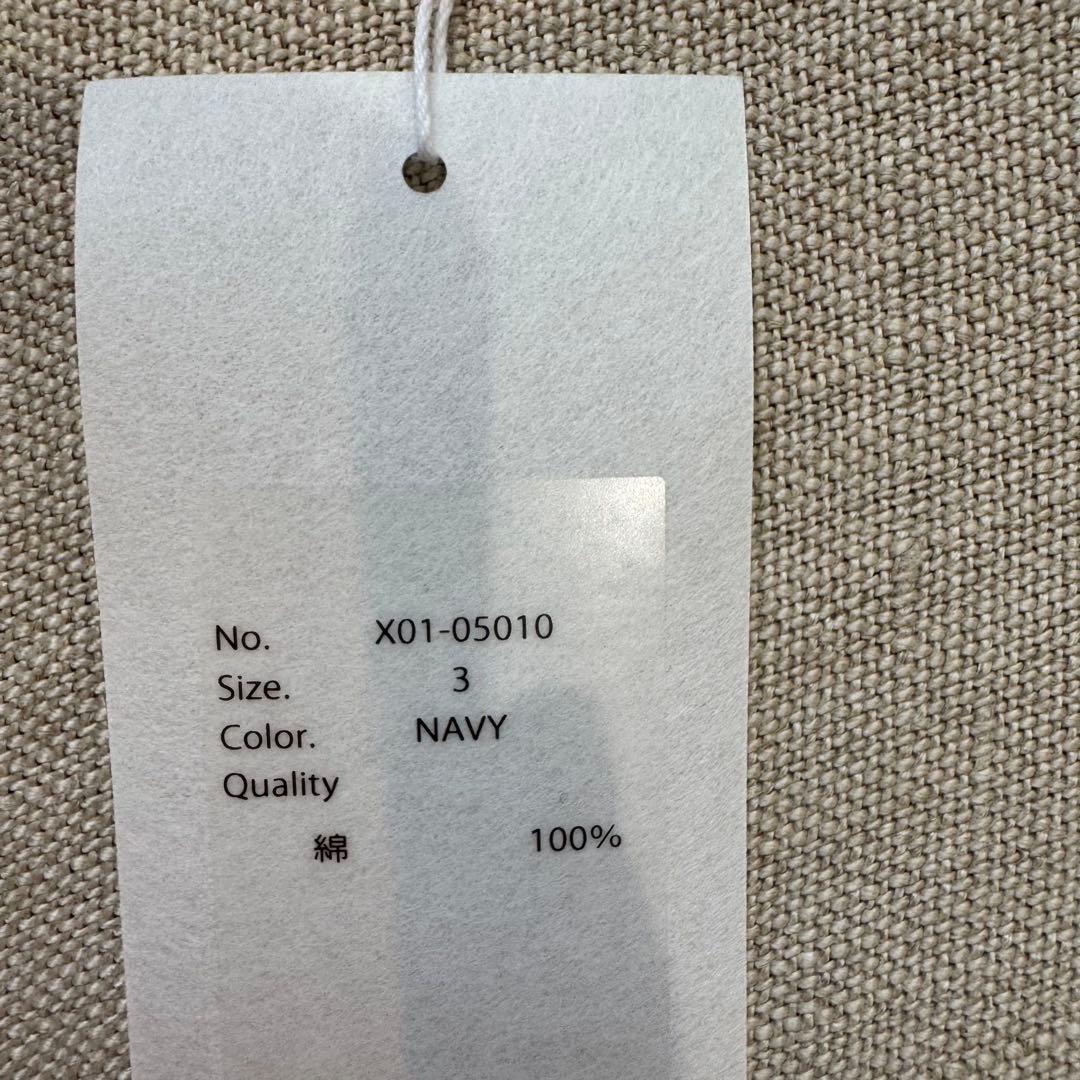 COMOLI 23SS コットンジャージノースリーブNAVY 3