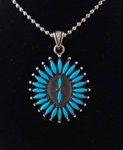 シルバー925製 インディアン ジュエリー ペンダント ズニ族