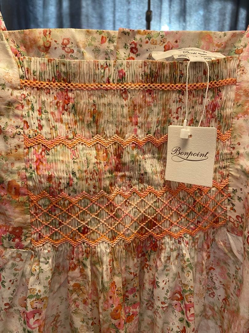 ボンポワン　リバティー　スモッキング　ワンピース