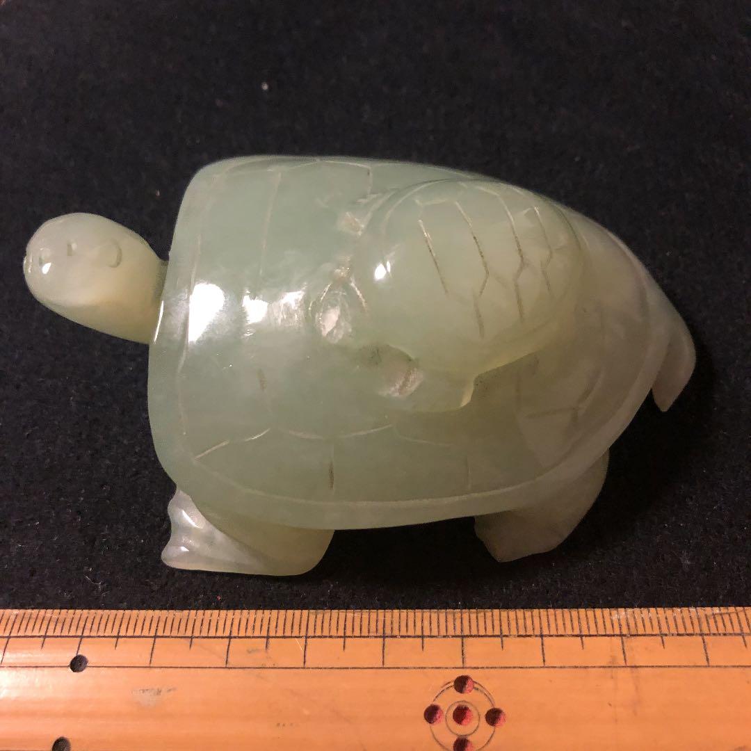 翡翠亀さん置物