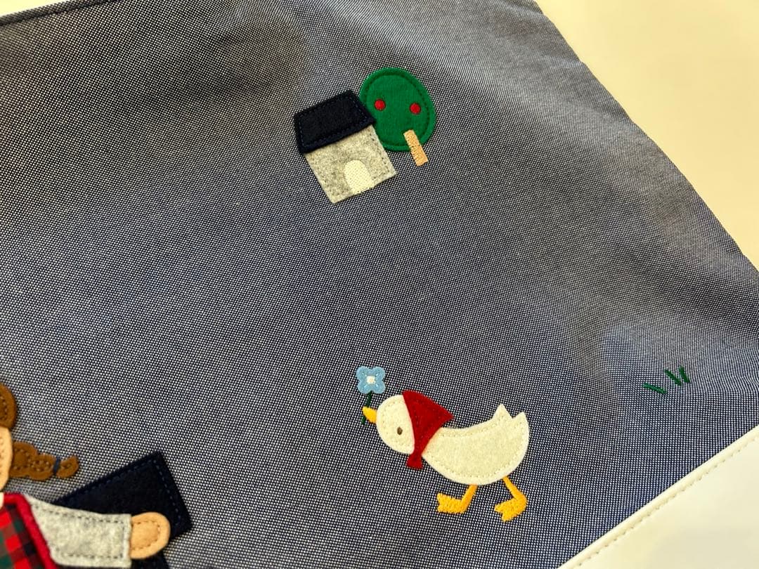 familiar ファミリア 70周年 マチ付き　デニムバッグ　神戸本店限定