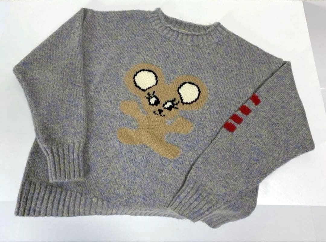 『パンフ掲載』激っ可愛わっ♡MOUSE 編込 オーバーサイズニットプルオーバー