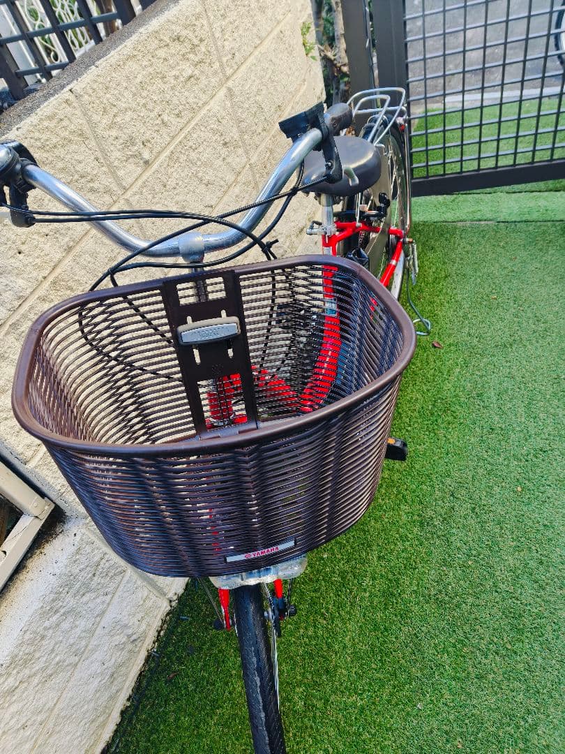 YAMAHAヤマハ電動アシスト自転車26インチ レッド