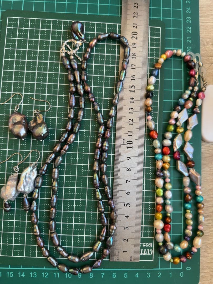 淡水パール　ストールクリップ　カーディガン　帽子留めなど　9点