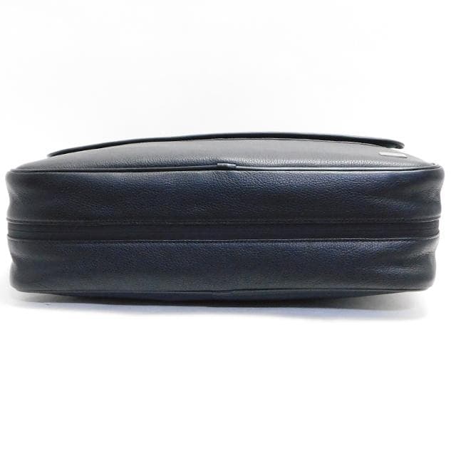 極美品 dunhill ダンヒル メッセンジャーバッグ レザー 黒 A4可