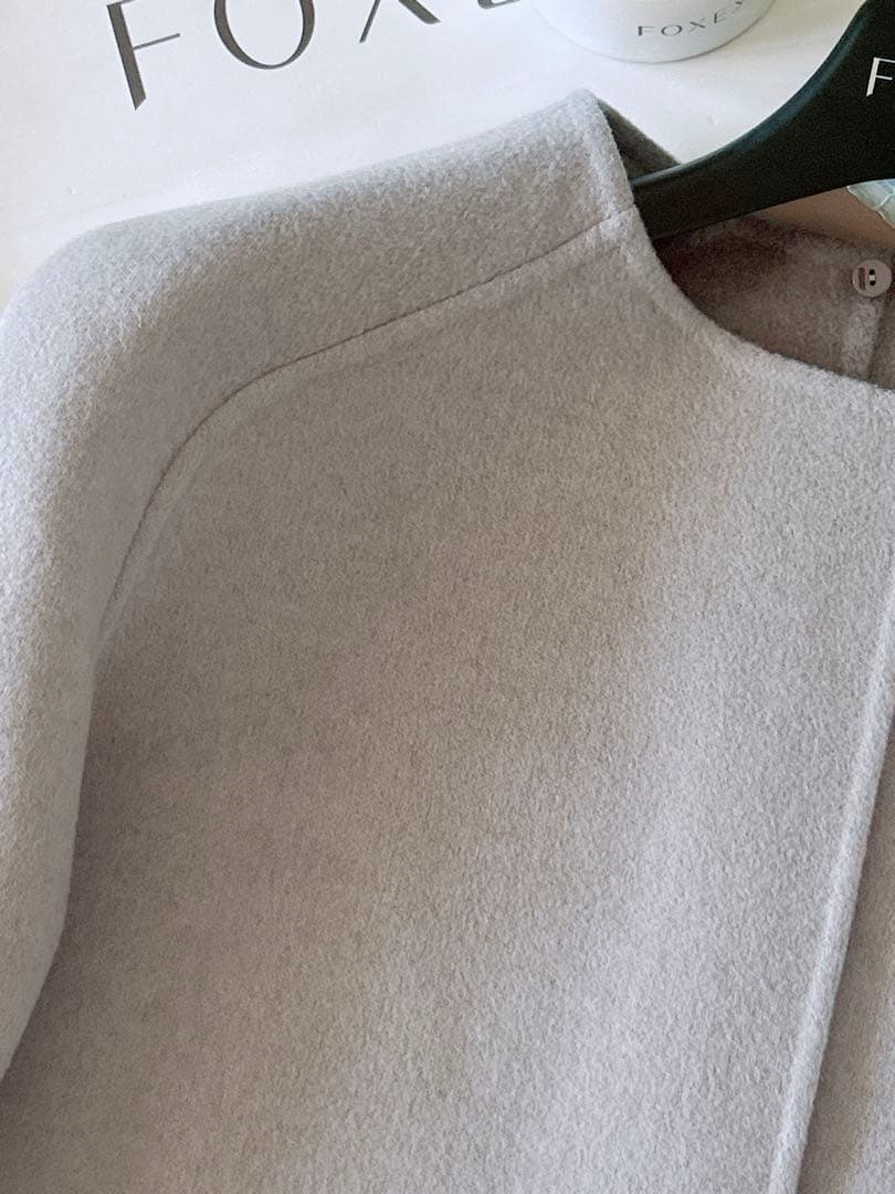 極美品！FOXEYカシミヤリバーシルロングコート￼ フリー Rene