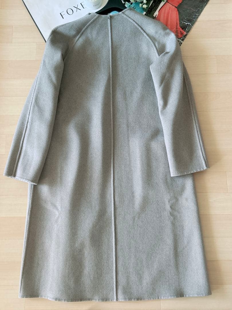 極美品！FOXEYカシミヤリバーシルロングコート￼ フリー Rene