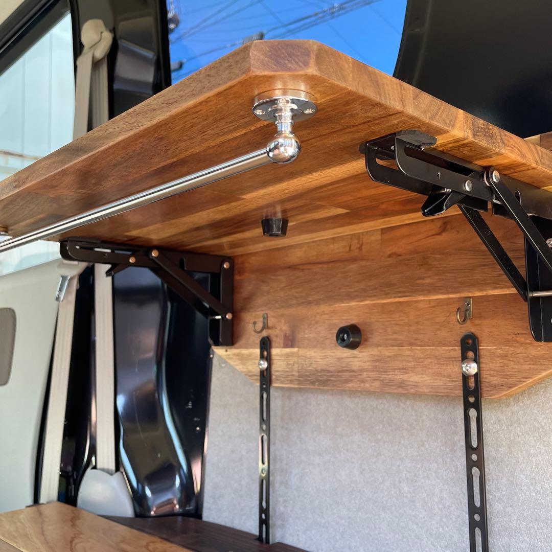 エブリイバン(DA17V)「手作り収納式サイドテーブル」 No.1