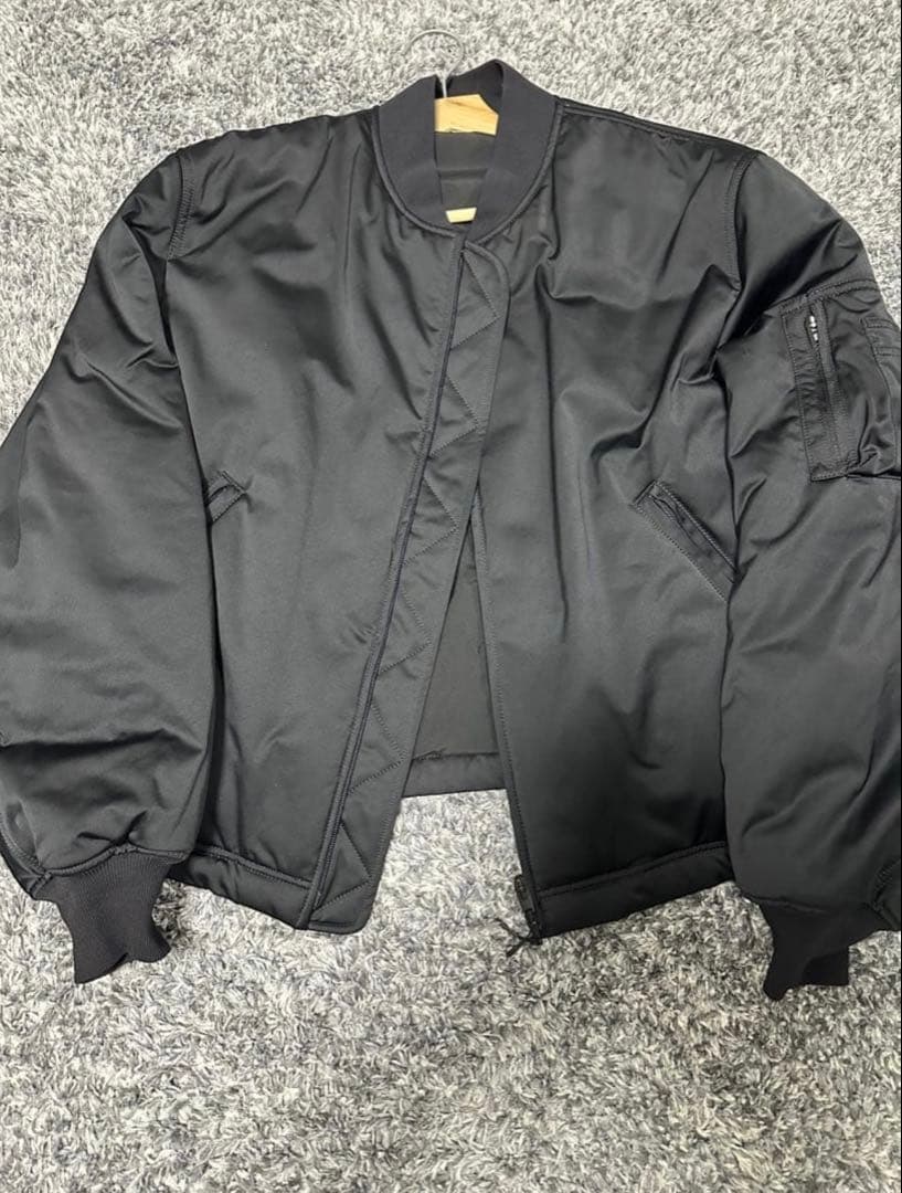 美品 Y-3ワイスリー バックロゴ ボンバージャケット ma1