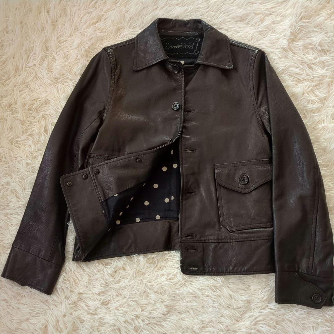 極美品　未使用に近い　45RPM Umii908 山羊革　レザージャケット