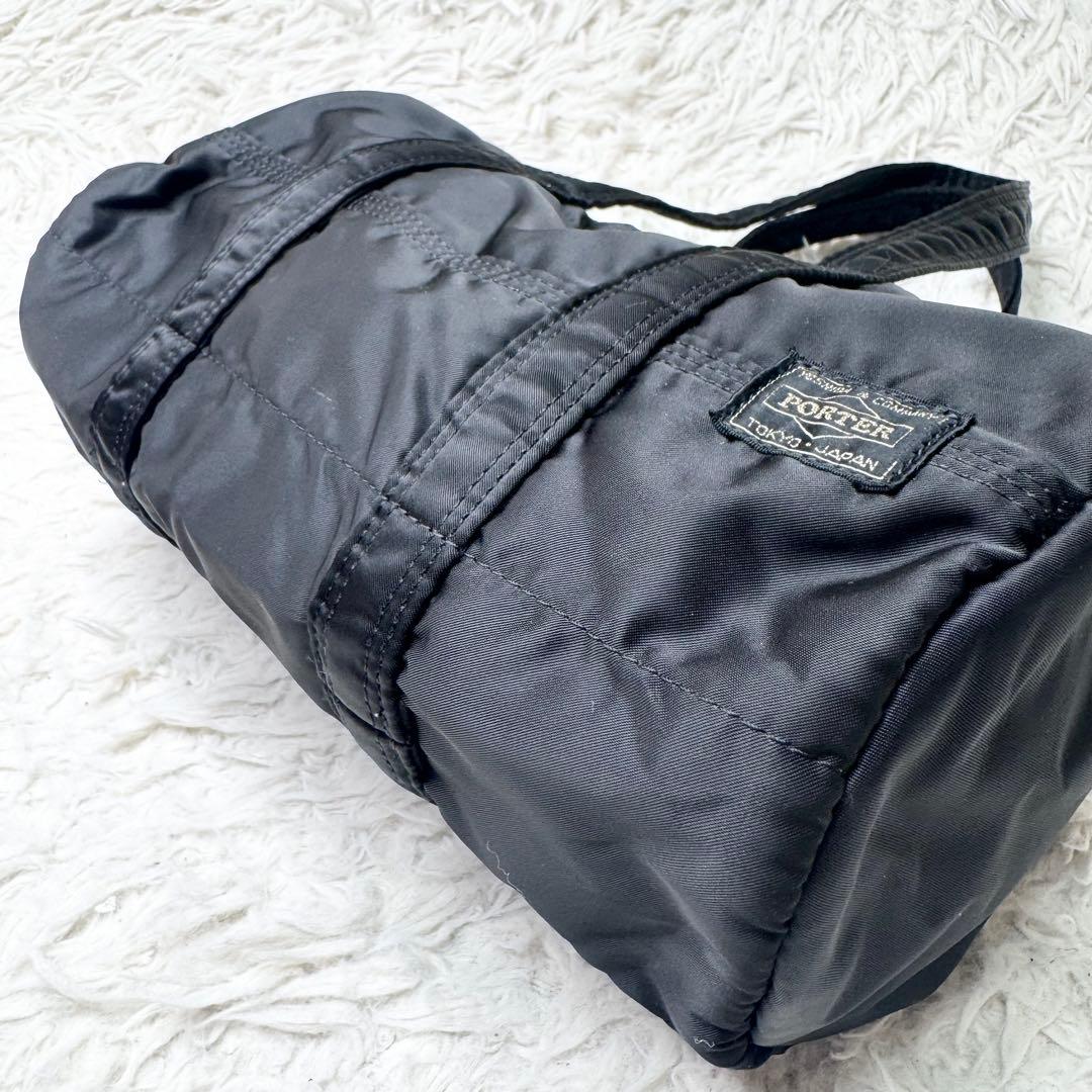 【訳あり人生】PORTER タンカー ミニボストンバッグ ブラック