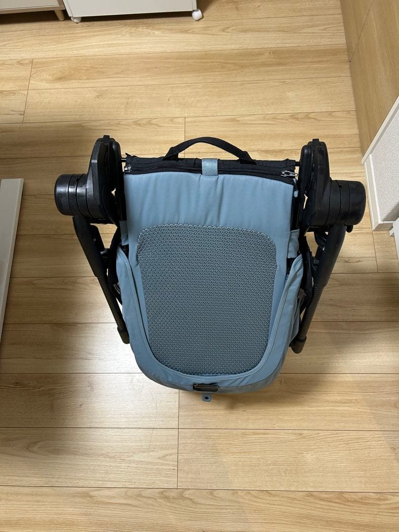 【cybex】メリオカーボン2024 ストーミーブルー カップホルダ、防寒カバー