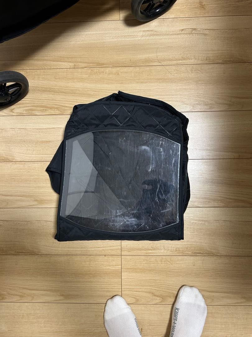 【cybex】メリオカーボン2024 ストーミーブルー カップホルダ、防寒カバー