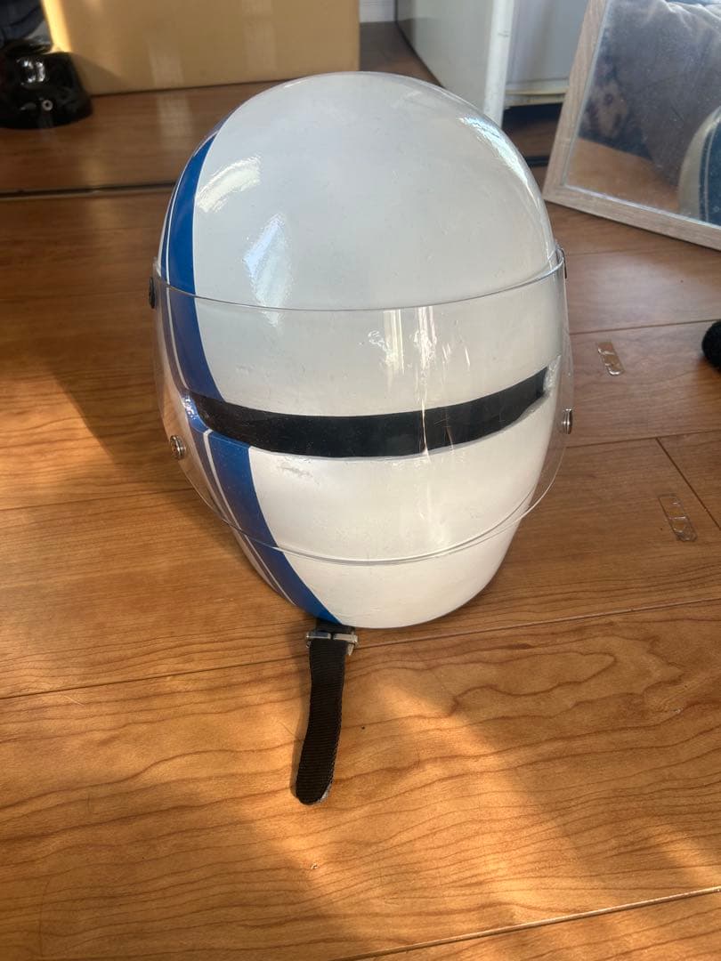 フルフェイスヘルメット ホワイト/ブルー