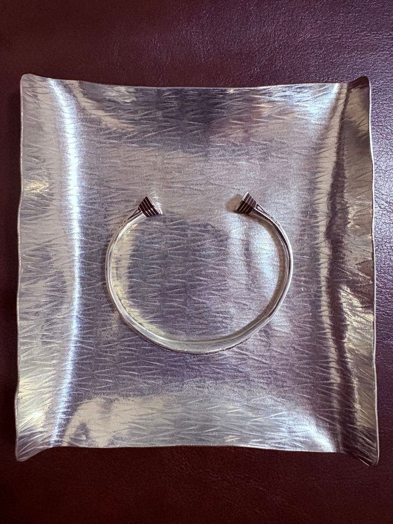 シルバー オープンエンドバングル　Steven Alan