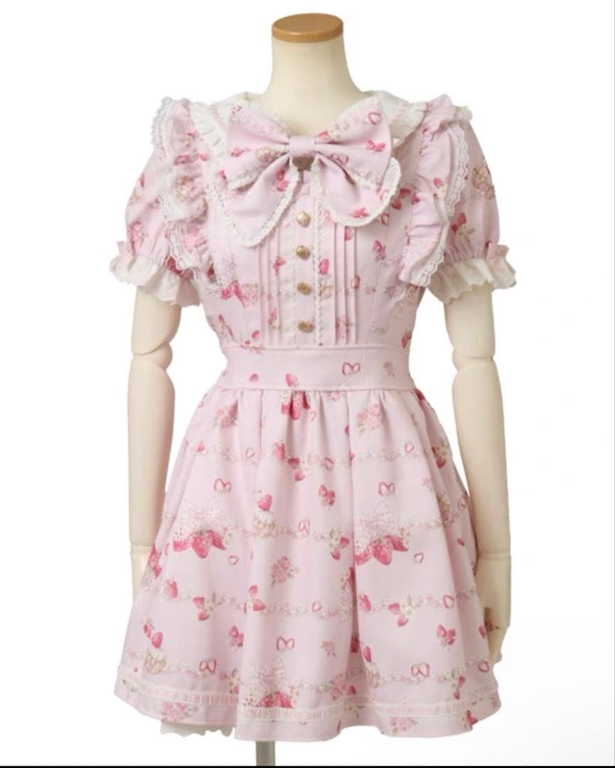 リズリサ LIZLISA Creamy Berry柄ワンピース