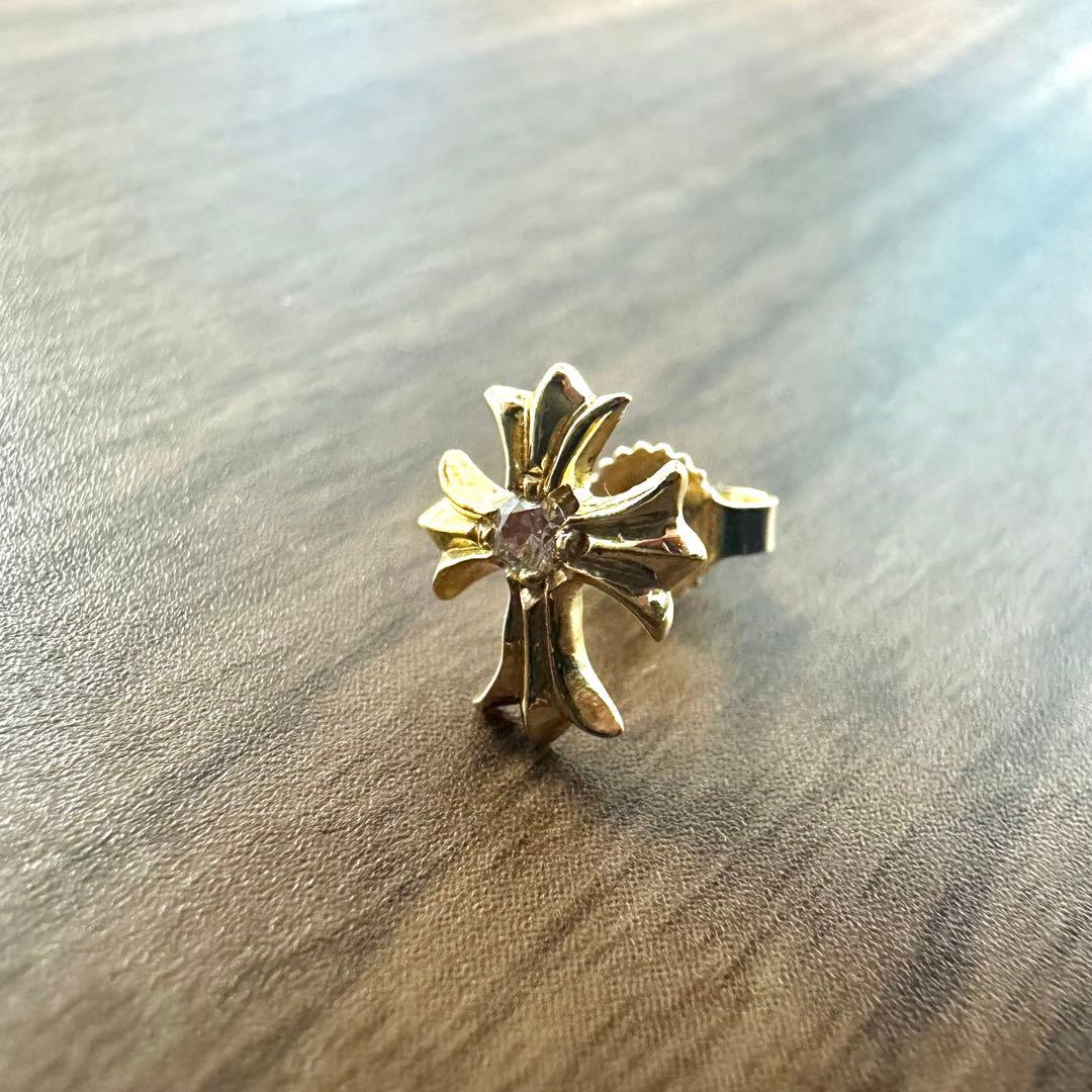 クロムハーツ22K片耳用ピアス