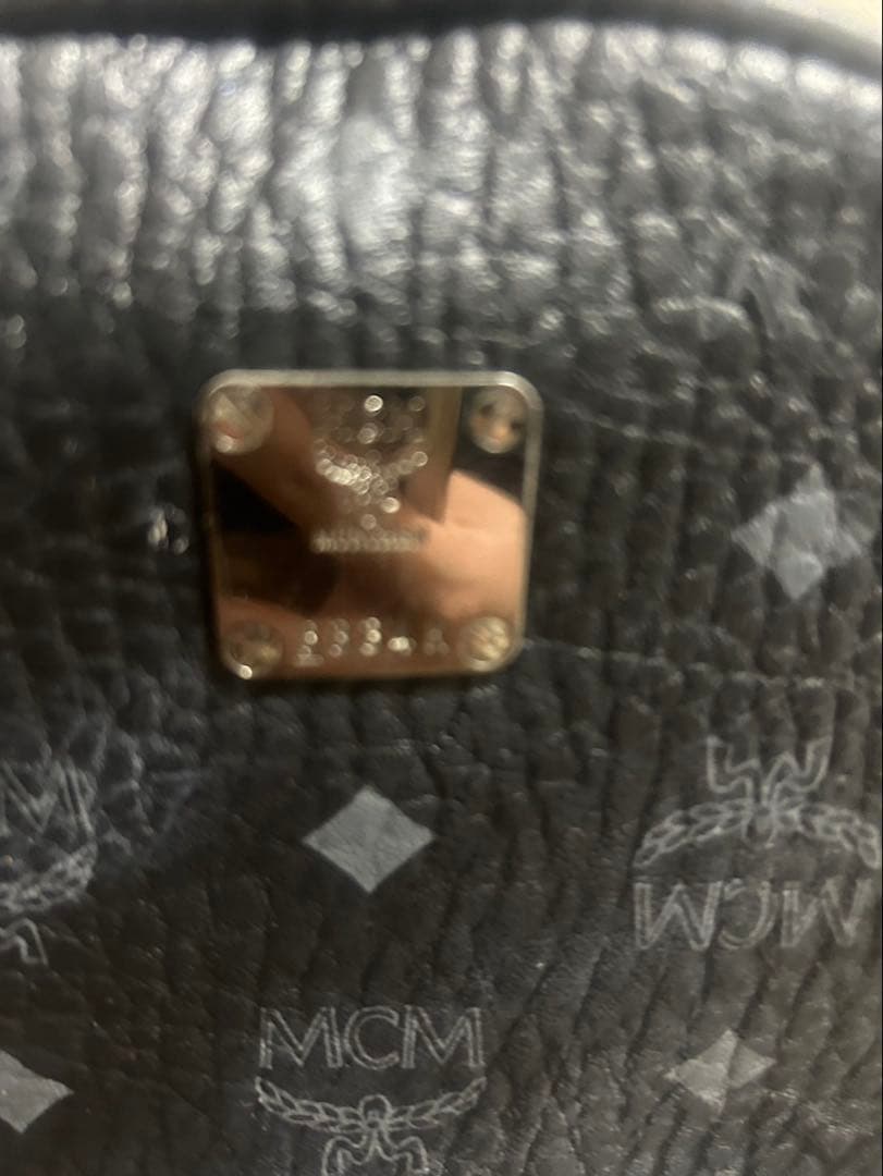 MCM リュック 黒 Mサイズ