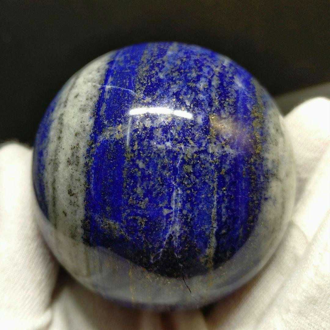 【最終割引特価】☆高級☆ラピスラズリ　丸玉　スフィア（木製台座付き）天然石