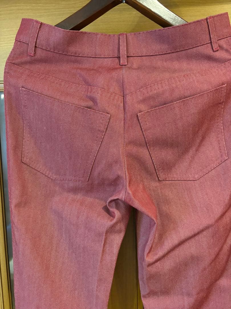 #美品Louis Vuitton エンジ系レディースストレートデニム#サイズ38