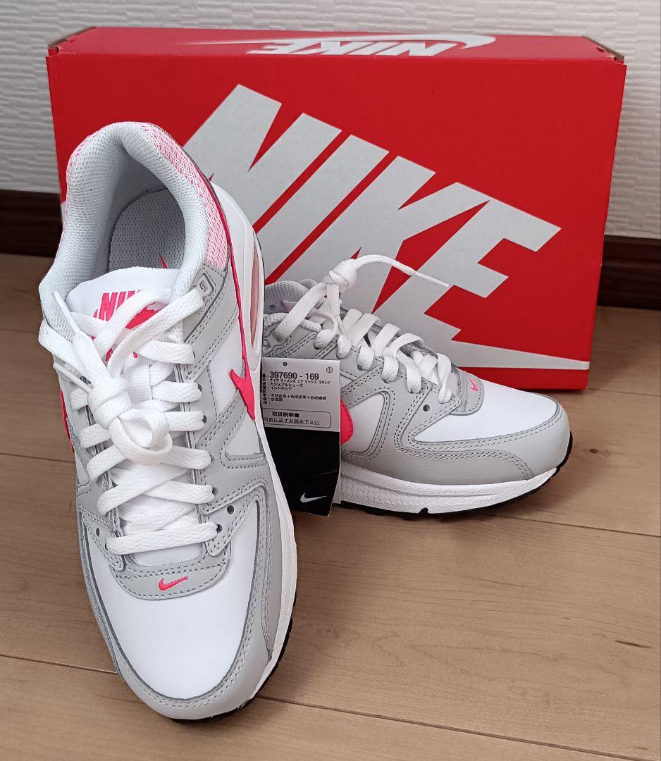 NIKE AIR MAX COMMAND 24.5cm ホワイト/グレー/ピンク