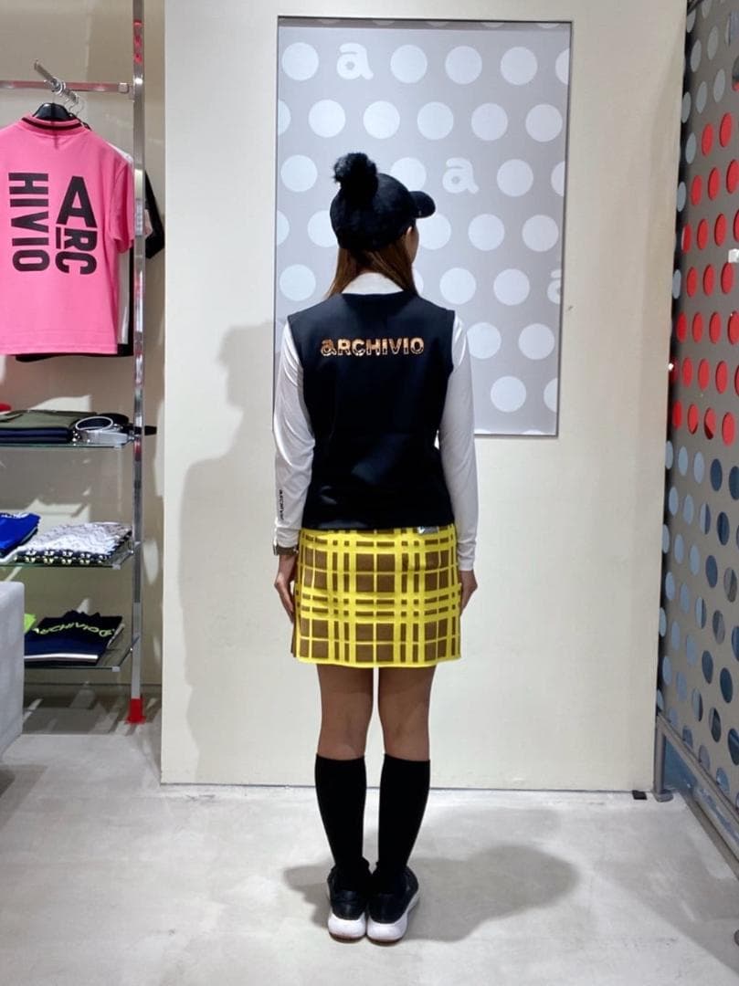 アルチビオ　◆　ランダムチェック柄ニットスカート