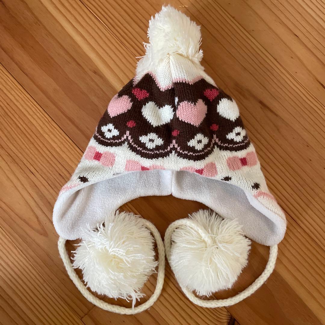 anyFAM チョコレート柄ニット帽 Mサイズ