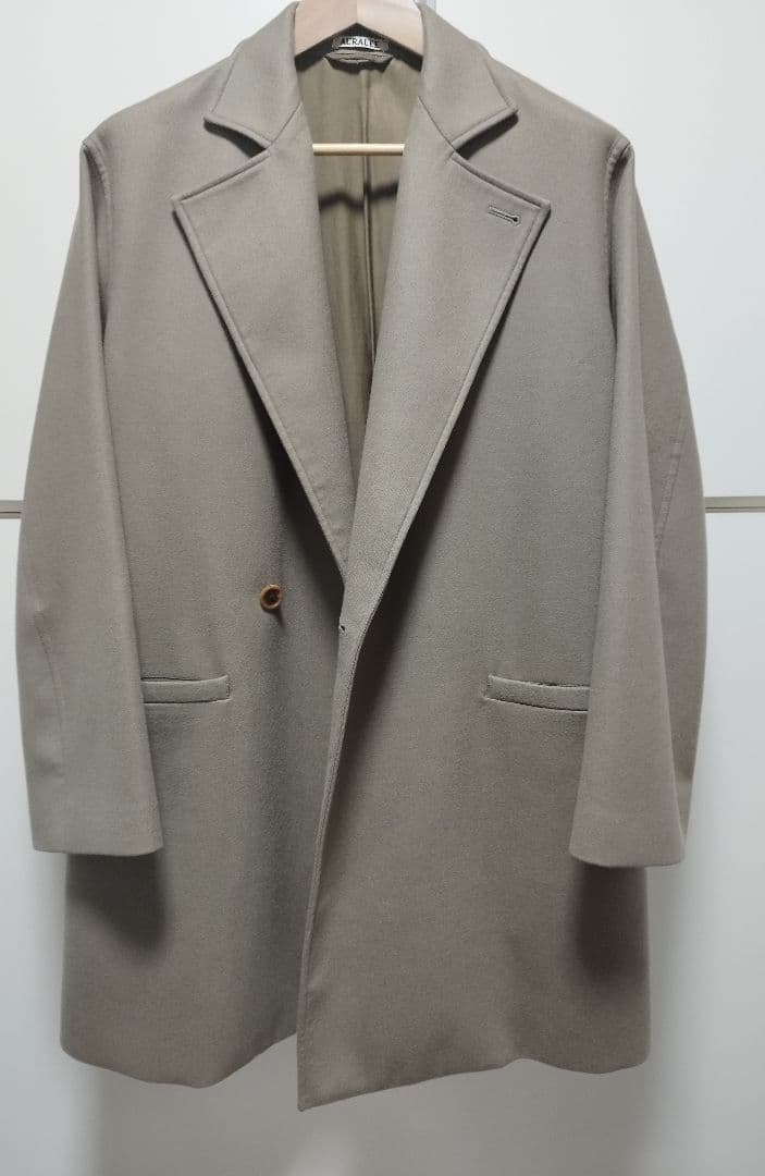 ジャケット・アウター AURALEE LIGHT MELTON OVER COAT 4