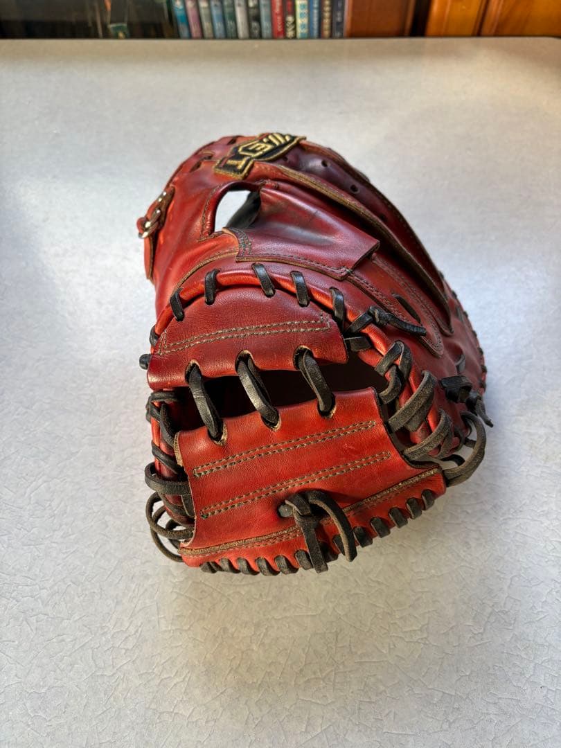 ZETT 硬式グローブ 赤
