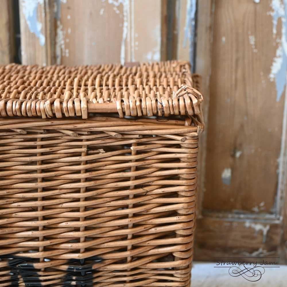 L3710-99-1 英国アンティーク フォートナム＆メイソン かご バスケット