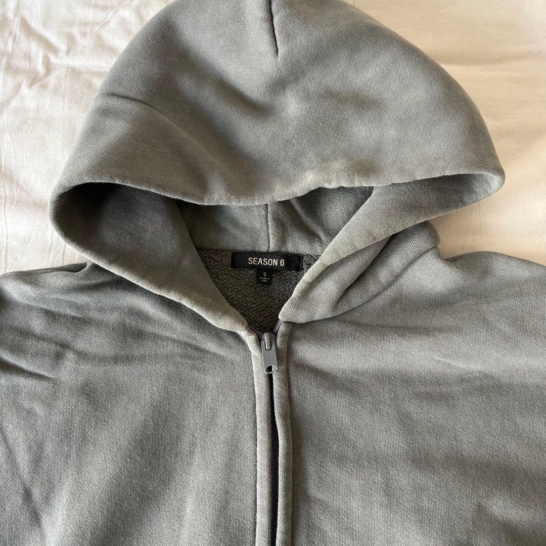 YEEZY SEASON 6ジップアップビッグパーカー カニエウエストグリーン