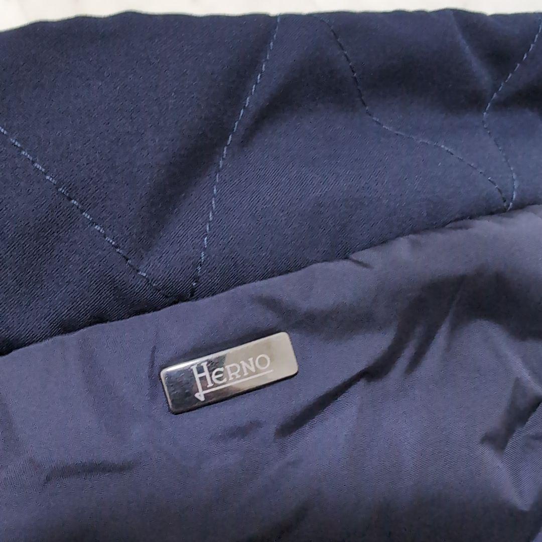 新品 2023AW HERNO ウォーターリペレントフェイクファー中綿ブルゾン