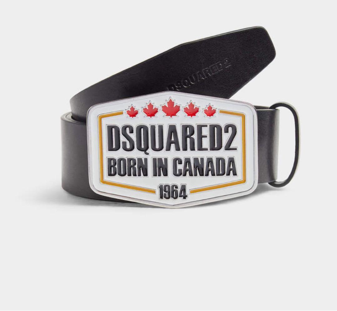 ディースクエアード DSQUARED2 ロゴバックルレザーベルト