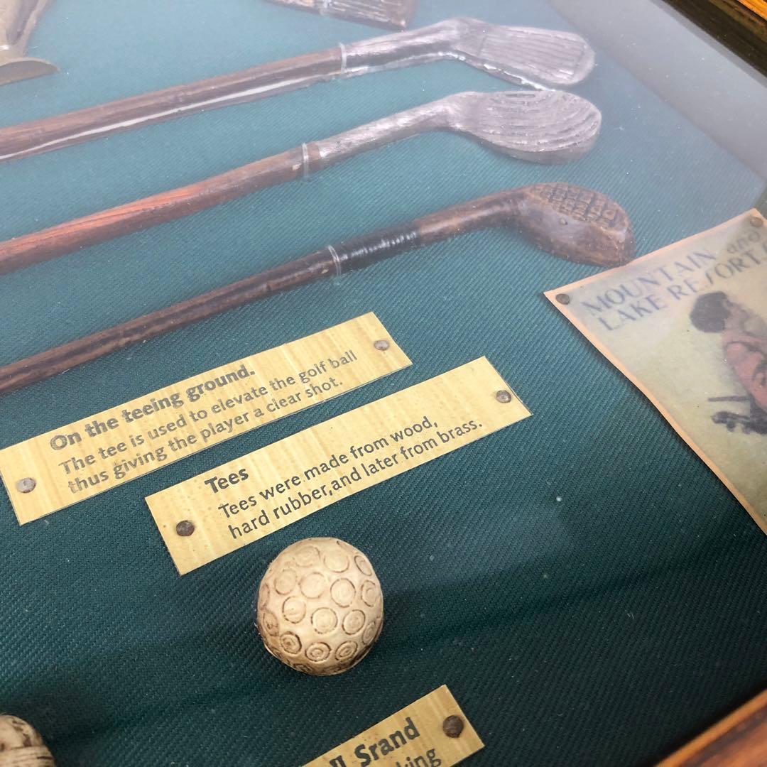 ヴィンテージ ゴルフ 壁掛け 置き物 インテリア