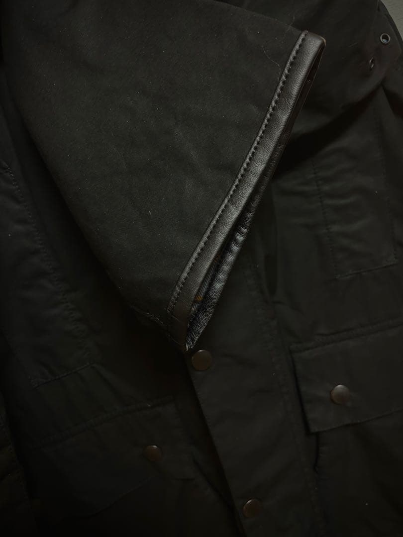 【新品未使用】シティショップ別注バブアーBORDERオイルドコート