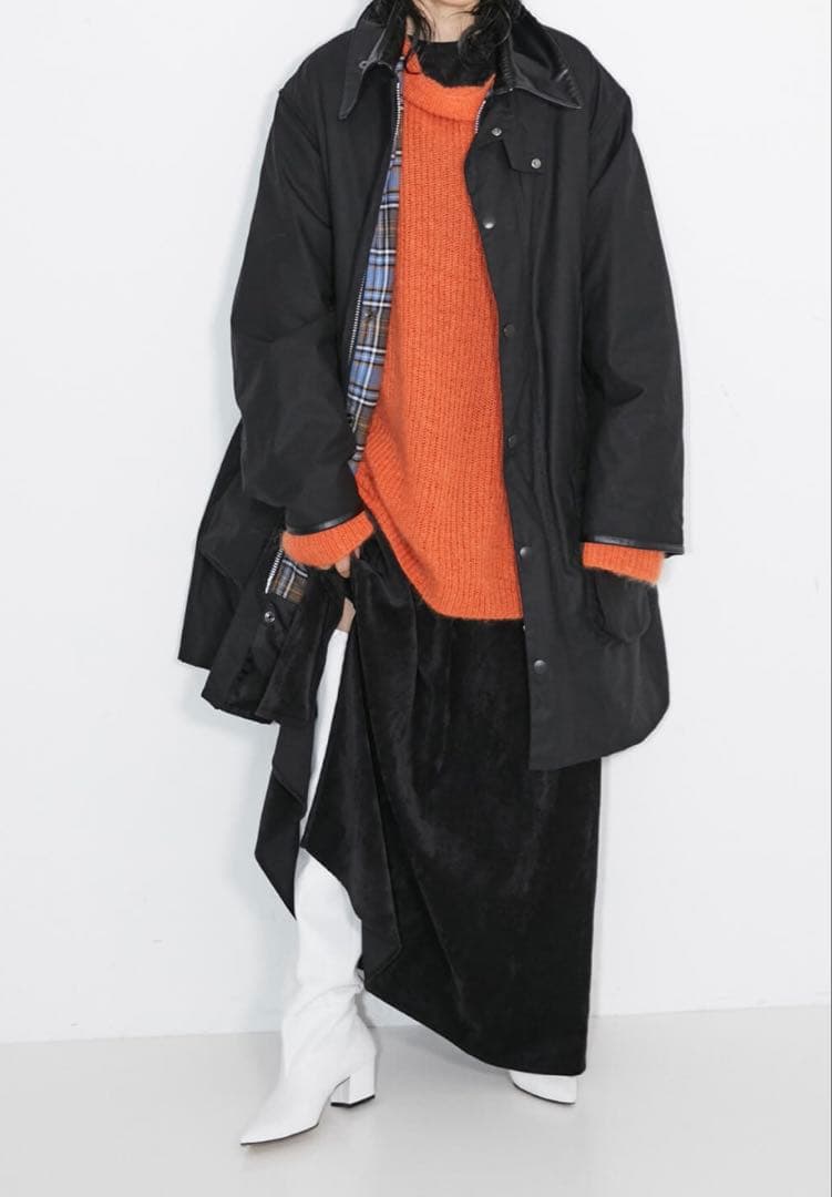 【新品未使用】シティショップ別注バブアーBORDERオイルドコート