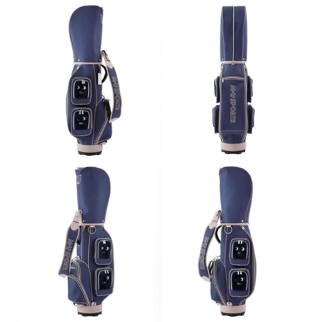 キャディバッグレディース エムユー スポーツ M.U SPORTS ネイビー新品