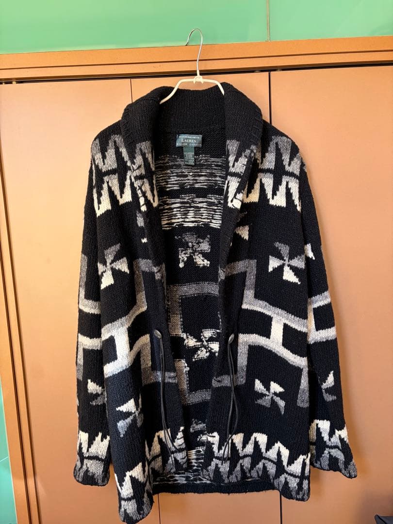 メンズ Ralph Lauren ハンドニット カーディガン 90年代