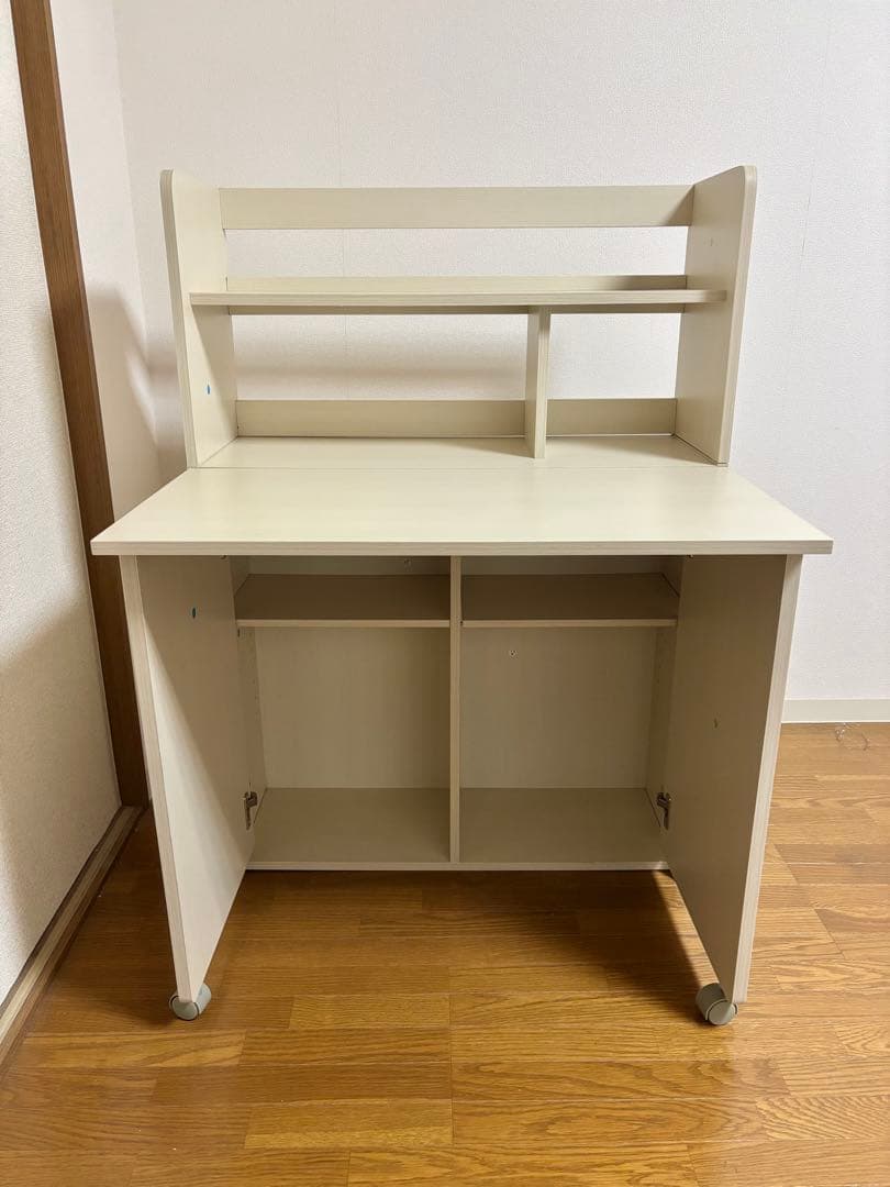 ニトリ　ライティングデスク　ホワイトウォッシュ