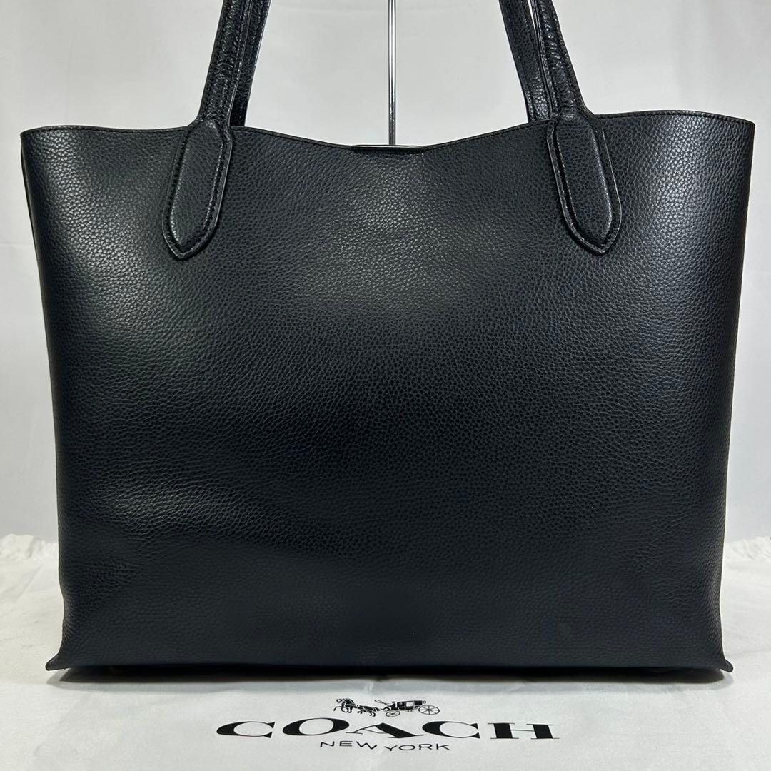 【極美品】コーチ C0689 ウィロウ トートバッグ レザー 手提げ A4可 黒