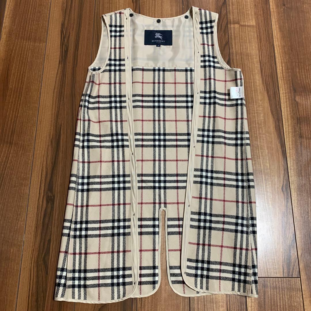 【美品】バーバリー ロンドン ステンカラーコート ノバチェック 黒 グレー日本製