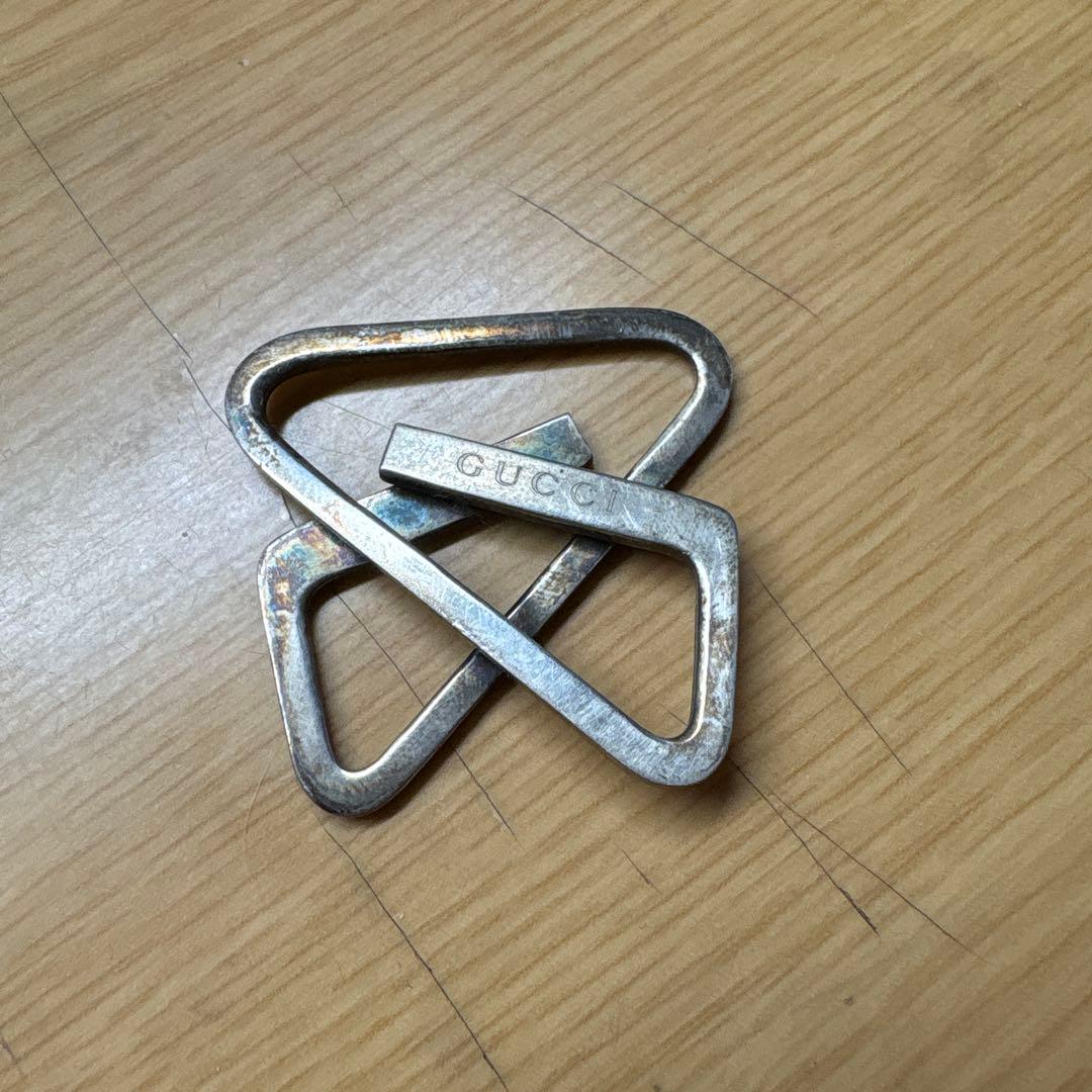 GUCCI シルバートライアングルマネークリップ