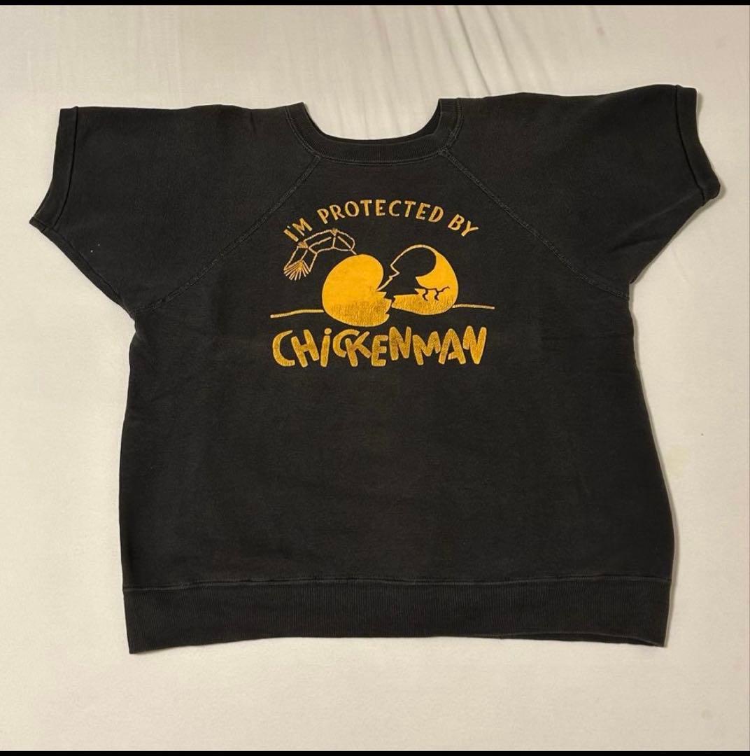 60s 半袖スウェット ヴィンテージスウェットブラックスウェット