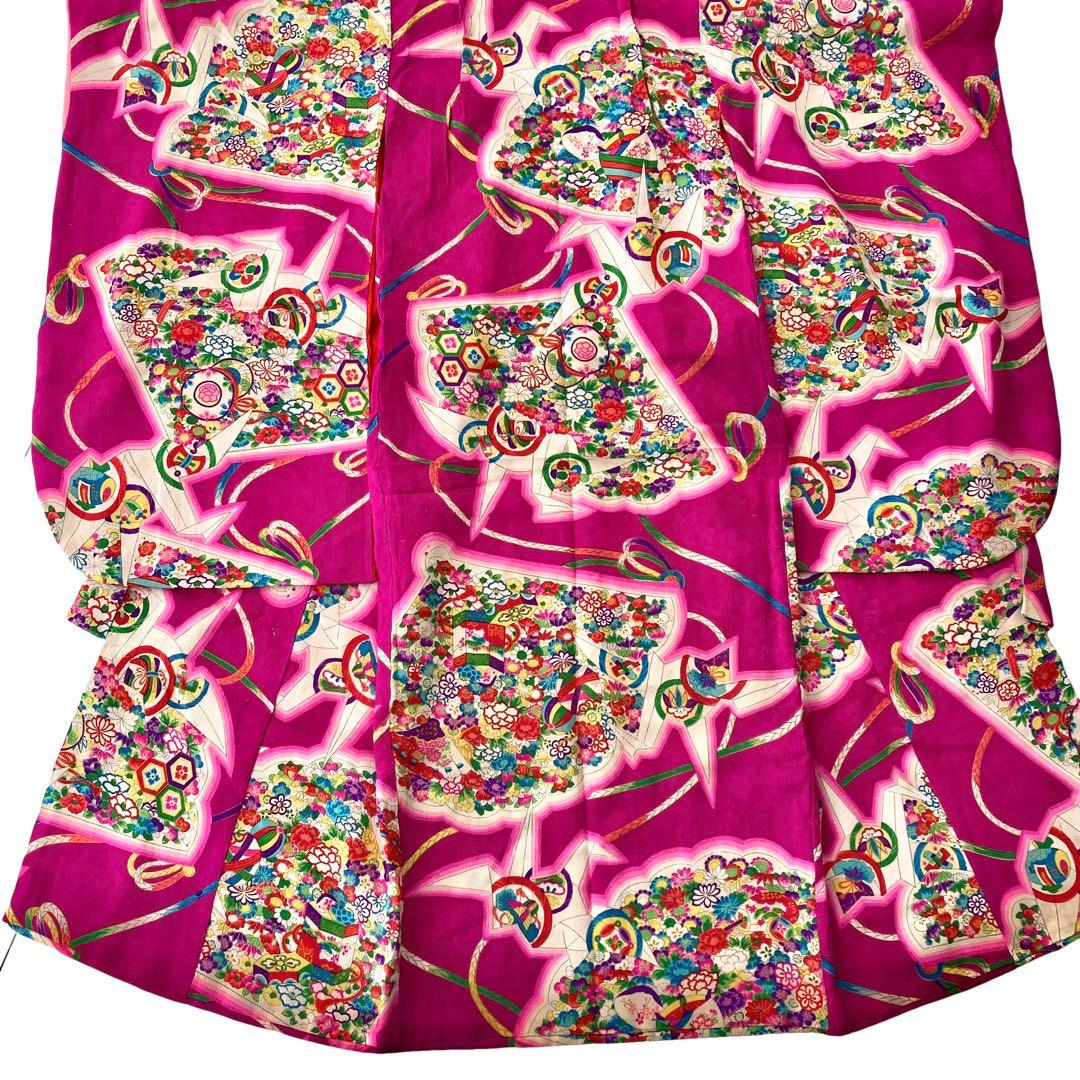 3歳　アンティーク　女の子　子供着物　七五三