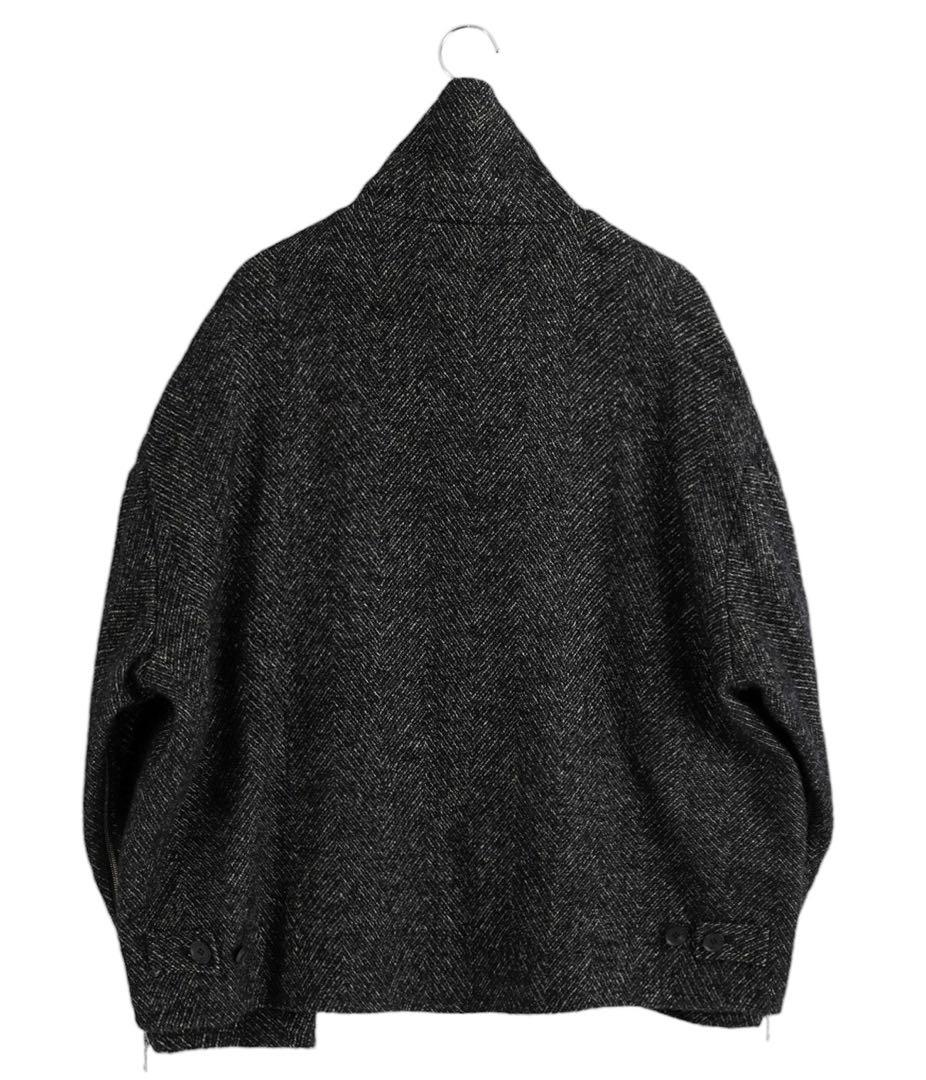 ダ*ン様 新品 YOKE TWEED STAND COLLAR ZIP BLOU