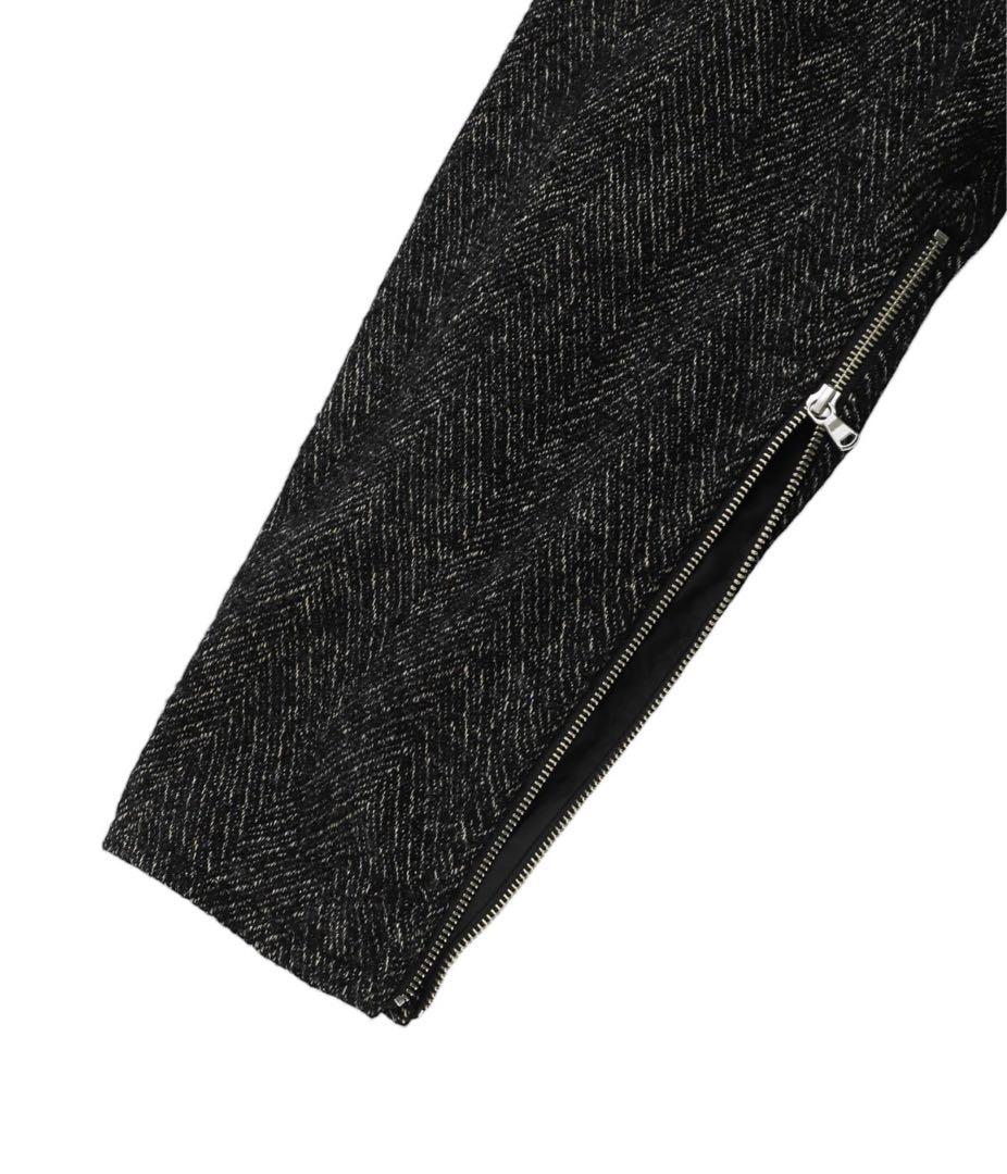ダ*ン様 新品 YOKE TWEED STAND COLLAR ZIP BLOU